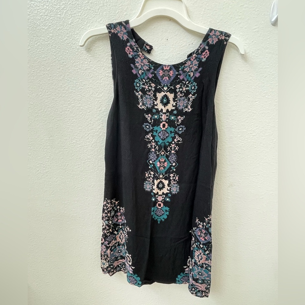Ecote, women’s size M, vintage Urban Outfitters’, black boho, mini, sun dress.